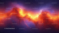 Vibrant Cosmic Nebula in Outer Space