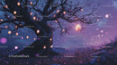 Mystical Tree with Glowing Lanterns in Dreamy Night
