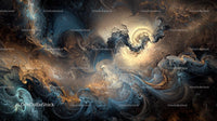 Dynamic Swirling Abstract Fractal Art Design