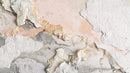 Cracked and Weathered Textured Wall with Peeling Paint
