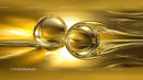 Golden Spheres on a Gleaming Abstract Background