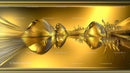 Dynamic Golden Liquid Flow in Modern Abstract Art