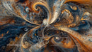 Vibrant Swirling Patterns in Psychedelic Abstract Art