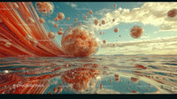 Surreal Liquid and Bubble Abstract Art Scene