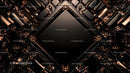 Futuristic Metallic Geometric Abstract Art