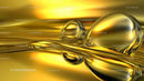 Abstract Golden Liquid Reflection with Glossy Surface