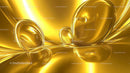 Abstract Golden Liquid with Shiny Curves and Reflections