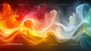 Vibrant Abstract Smoke Art with Fiery Hues