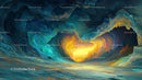 Surreal Heart-Shaped Abstract Vision