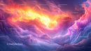 Vivid Dreamlike Clouds at Sunset