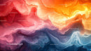 Vibrant Abstract Fluid Swirls with Rich Color Layers