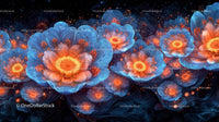 Vibrant Fractal Flowers in Cosmic Fantasy Garden