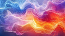 Colorful Abstract Waves with Vibrant Fluid Motion