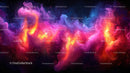 Vibrant Cosmic Nebula with Swirling Colors in Space