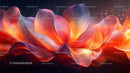 Vibrant Abstract Petals with Glowing Colors