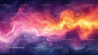 Vibrant Cosmic Swirl with Dreamy Nebula Patterns