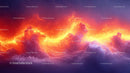 Vibrant Fiery Sky with Dreamy Sunset Clouds