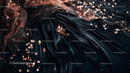 Luxurious Black Silk with Copper Coins and Glittering Sequins