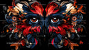 Vibrant Abstract Eagle with Colorful Feathers