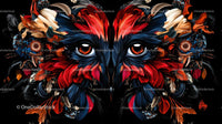 Vibrant Abstract Eagle with Colorful Feathers
