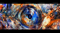Vibrant Abstract Eye with Swirling Colors