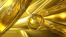 Abstract Golden Metallic Texture with Fluid Shapes