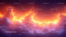 Fiery Clouds Against a Starry Night Sky