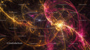 Vibrant Abstract Fractal with Glowing Lines and Swirls