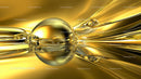 Abstract Golden Liquid with Reflective Surface