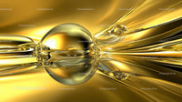 Abstract Golden Liquid with Reflective Surface