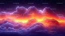 Vibrant Fiery Sunset with Dramatic Clouds