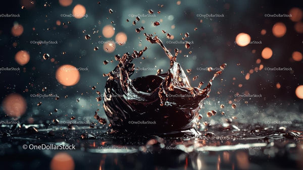 Dynamic Water Splash with Artistic Fluid Motion