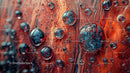 Vibrant Oil and Water Abstract with Bubbles