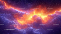 Vibrant Nebula with Cosmic Clouds and Stars