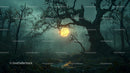 Misty Enchanted Forest with Ancient Tree at Twilight