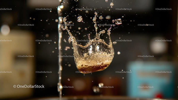 Dynamic Water Splash Captured in High-Speed Motion