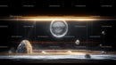 Futuristic Glowing Sphere in Cosmic Landscape