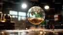 Floating Kinetic Sphere in Dynamic Motion
