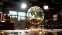 Floating Kinetic Sphere in Dynamic Motion