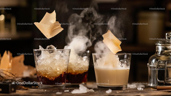 Sophisticated Cocktails with Smoky Touch and Citrus Garnish