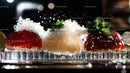 Vibrant Sparkling Drinks with Mint Garnish