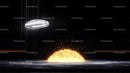 Futuristic Glowing Orb with Silver Halo