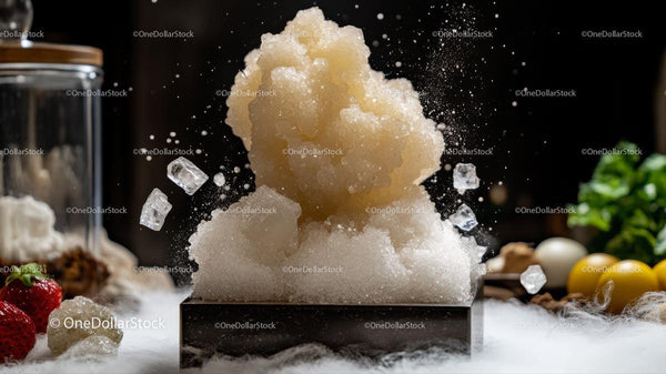 Dramatic Sugar and Ice Culinary Explosion