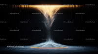 Abstract Golden Light in Dark Atmosphere