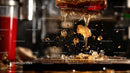 Fresh Espresso Dripping from Coffee Machine