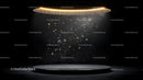 Mystical Stage with Golden Light and Particles