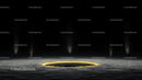 Mysterious Glowing Circle in Dark Abyss