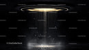 Futuristic Sci-Fi Light Beam in Dark Background