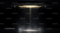 Futuristic Sci-Fi Light Beam in Dark Background