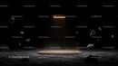 Futuristic Sci-Fi Platform with Floating Rocks